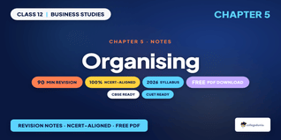 Organising Class 12 Business Studies Notes PDF