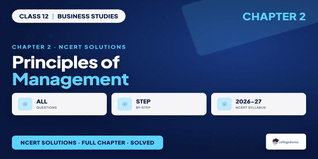 Principles of Management Class 12 NCERT Solutions PDF