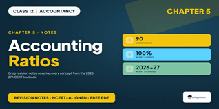Class 12 Accountancy Part 2 Chapter 5 Accounting Ratios Notes