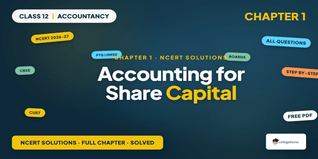 Accounting for Share Capital Class 12 NCERT Solutions PDF