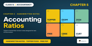 Class 12 Accountancy P2 Chapter 5 Accounting Ratios Handwritten Notes