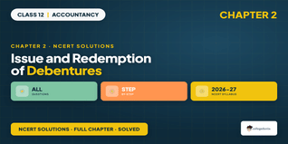 Issue & Redemption of Debentures Class 12 NCERT Solutions PDF