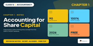 Class 12 Accountancy P2 Chapter 1 Accounting for Share Capital Notes