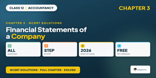 Class 12 Accountancy P2 Chapter 3 Financial Statements of a Company