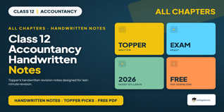 Ncert Handwritten Notes Class 12 Accountancy