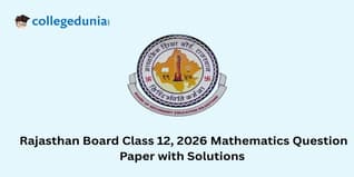 Rajasthan Board  Class 12 Mathematics Question Paper 2026 PDF with Solutions