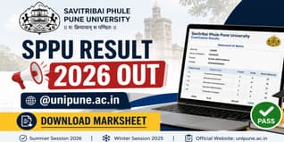SPPU Result 2026 Out @unipune.ac.in; Download Marksheet