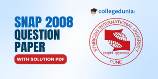 SNAP 2008 Question Paper (Available): Download Question Paper with Answer Key And Solutions PDF