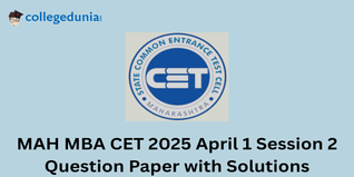 MAH MBA CET 2025 April 1 Session 2 Question Paper with Solution PDF : Available Here