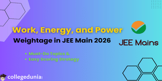 Work, Energy, and Power Weightage in JEE Main 2026: Must-Do Topics & Easy Scoring Strategy