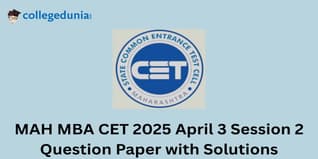 MAH MBA CET 2025 April 3 Session 2 Question Paper with Solution PDF : Available Here