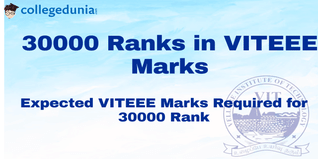 30000 Ranks in VITEEE Marks
