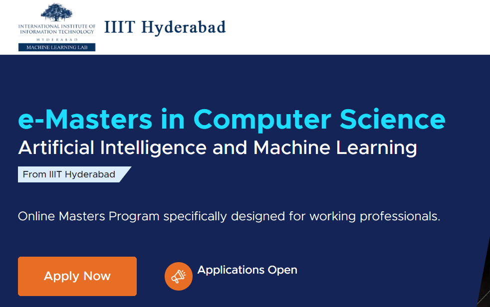 IIIT Hyderabad Launches Online Masters Program in Computer Science for ...