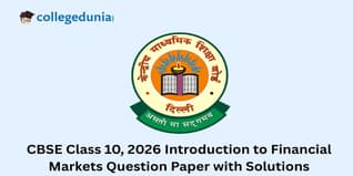 CBSE Class 10 Introduction to Financial Markets 2026 Question Paper with Solution PDF