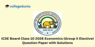 ICSE Class 10 2026 Economics (Group II Elective) Question Paper with Solution PDF : Available Here