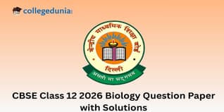CBSE Class 12 2026 Biology Question Paper with Solution Pdf : Available Here