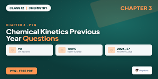 Class 12 Chemistry Chapter 3 Chemical Kinetics PYQ PDF 2026