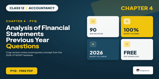 Class 12 Accountancy Chapter 4 Analysis of Financial Statements PYQ