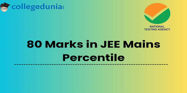 What is 80 Marks In JEE Main Percentile?