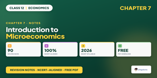 Introduction to Microeconomics Class 12 Notes 2026-27