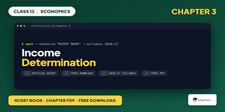 Class 12 Economics Book Chapter 4 Income Determination PDF