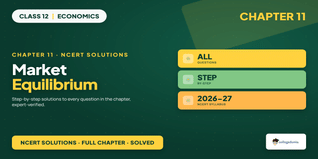 Market Equilibrium Class 12 NCERT Solutions PDF