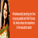 Wholeheartedly devoting her time to young people and their futures, Ms. Veena shares her experience in the education sector