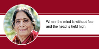 Where the mind is without fear and the head is held high