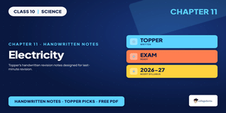 Electricity Class 10 Handwritten Notes