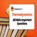 JEE Main Study Notes for KTG & Thermodynamics: Basic Concepts, Tips and Sample Questions