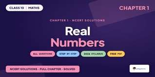 NCERT Solutions Class 10 Maths Chapter 1 Real Numbers