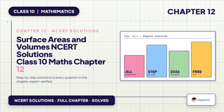 NCERT Solutions Class 10 Maths Chapter 12 Surface Areas and Volumes