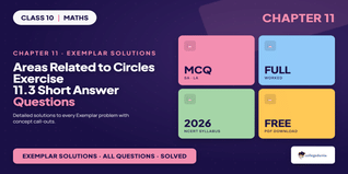 NCERT Exemplar Class 10 Maths Chapter 11 Exercise 11.3 Solutions