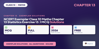 NCERT Exemplar Class 10 Maths Chapter 13 Statistics Exercise 13.1 Solutions