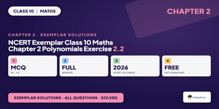 NCERT Exemplar Solutions Class 10 Maths Chapter 2 Polynomials Exercise 2.2