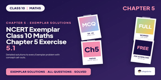 NCERT Exemplar Class 10 Maths Chapter 5 Exercise 5.1 Solutions 2026-27