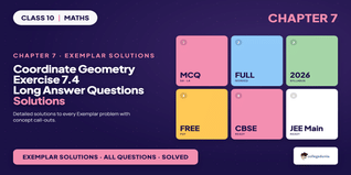 NCERT Exemplar Class 10 Maths Chapter 7 Coordinate Geometry Exercise 7.4 Solutions