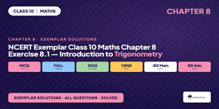 NCERT Exemplar Class 10 Maths Chapter 8 Exercise 8.1 Solutions