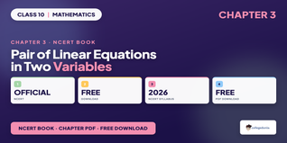 Class 10 Maths Chapter 3 NCERT Book PDF Download 2026-27