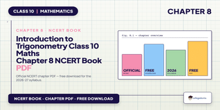 NCERT Book Class 10 Maths Chapter 8 Introduction to Trigonometry PDF 2026-27