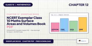 NCERT Exemplar Class 10 Maths Surface Areas and Volumes Book PDF