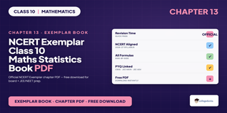 NCERT Exemplar Class 10 Maths Statistics Book PDF