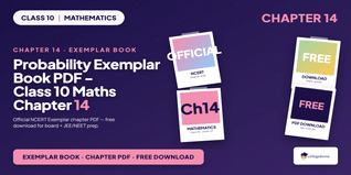 NCERT Exemplar Class 10 Maths Probability Book PDF
