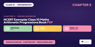NCERT Exemplar Class 10 Maths Arithmetic Progressions Book PDF