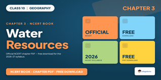 Water Resources Class 10 PDF Download 2026-27