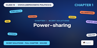 NCERT Solutions Class 10 Civics Chapter 1 Power-sharing PDF