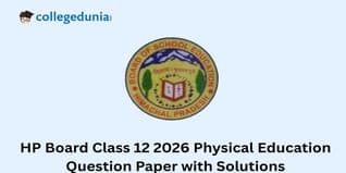 HP Board Class 12 2026 Physical Education Question Paper with Solution PDF : Download Here