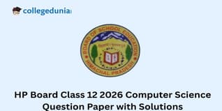 HP Board Class 12 2026 Computer Science Question Paper with Solution PDF : Download Here