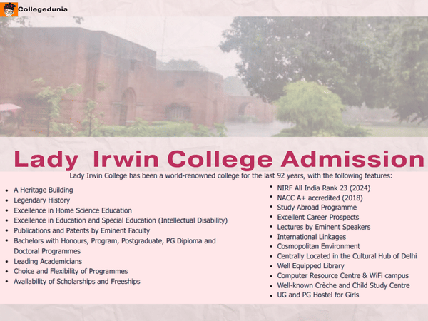 LADY IRWIN ADMISSION
