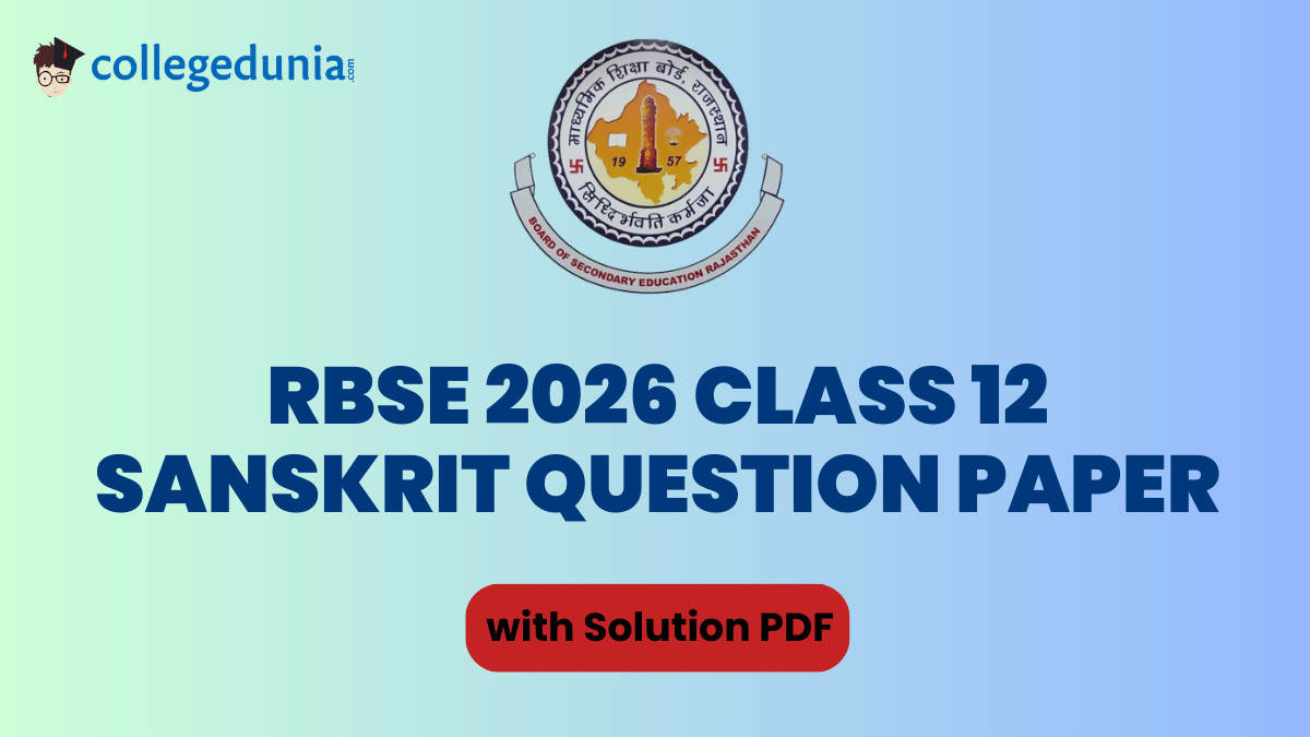 Rajasthan Board Class 12 2026 Sanskrit